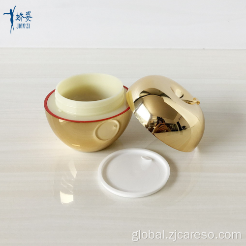 Plastic Cream Jar 30ml Gold Apple Plastic Fruit Plastic Jar Supplier